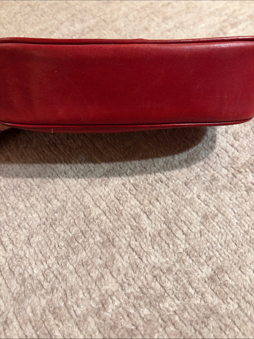 COACH Vintage Hampton Buckle Demi/Mini Bag Red Leather Very NICE! - Picture 5 of 10